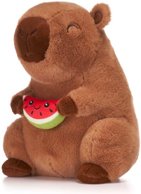 Official Eco Cute Capybara with Melon Super Soft Plush 22cm